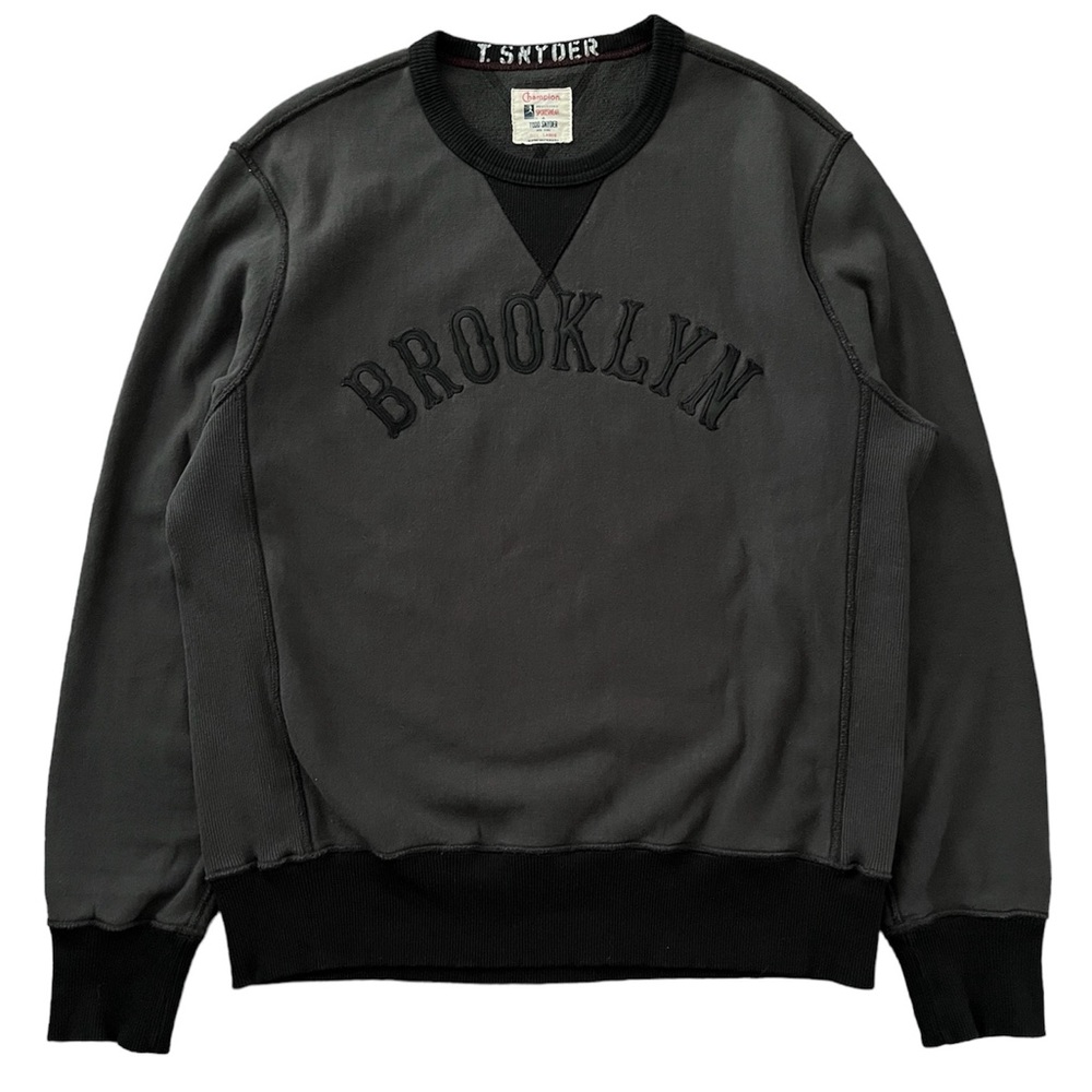 Champion + Todd Snyder Brooklyn Embroidered Sweatshirt Crewneck Size L
